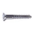 Midwest Fastener Wood Screw, #6, 1 in, Chrome Brass Oval Head Slotted Drive, 45 PK 61712